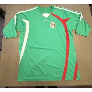 Vintage Mexico National Team Souvenir Jersey - Green/Red/White No 11 2000s Style